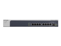 NETGEAR XS508M - Switch - ohanterad - 7 x 10 Gigabit Ethernet + 1 x 10 Gigabit Ethernet / 10 Gigabit Ethernet SFP+ - skrivbordsmodell, rackmonterbar