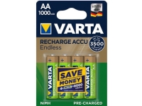 Varta Recharge Accu Endless 56666 - Batteri 4 x AA-typ - NiMH - (uppladdningsbara) - 1000 mAh