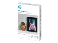 HP Advanced Glossy Photo Paper - Blank - 100 x 150 mm - 250 g/m² - 100 ark fotopapper - för ENVY 50XX, 76XX ENVY Inspire 7920 Officejet 52XX, 80XX Photosmart B110, Wireless B110