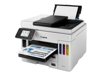 Canon MAXIFY GX7050 - Multifunktionsskrivare - färg - bläckstråle - påfyllbar - Legal (216 x 356 mm)/A4 (210 x 297 mm) (original) - A4/Legal (media) - upp till 24 ipm (bilder per minut) (utskrift) - 600 ark - 33.6 Kbps - USB 2.0, LAN, Wi-Fi(n), USB-värd