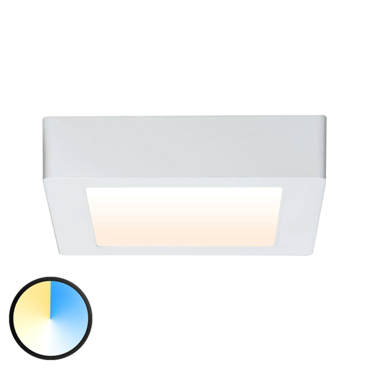 Paulmann Carpo LED-taklampa vit, 17 x 17 cm