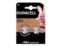 Duracell - Batteri 2 x CR2016 - Li - 90 mAh