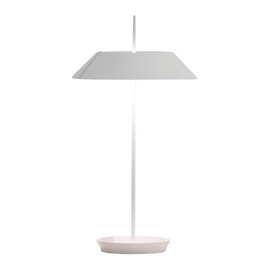 Vibia Mayfair Mini LED-bordslampa, batteri, vit