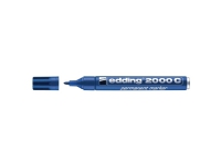 Marker permanent Edding 2000C rund blå