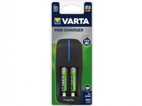 Varta Mini Charger 800 mAh, Nickel-metallhydrid (NiMH), AA, AAA, 2 styck, Batterier medföljer