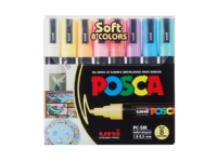 Marker Uni Posca PC-5M Soft Colors ass. farver - (8 stk.)