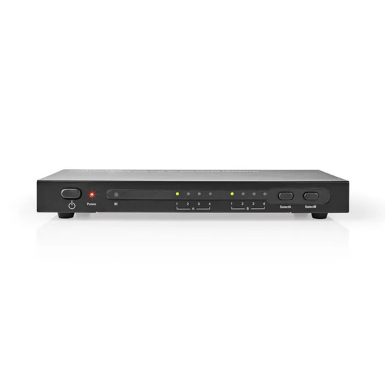 Kombinerad 4K HDMI-switch och splitter 4-vägs