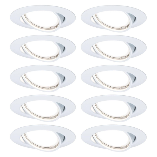 Paulmann Base inbyggnadsspot i 10-pack vit