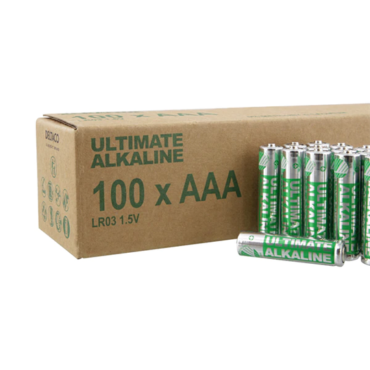 Deltaco AAA-batterier (LR03) - 100-pack