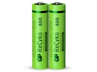 GP Batteries ReCyko+ DECT Phone HR03 Genopladeligt AAA-batteri NiMH 650 mAh 1.2 V 2 stk