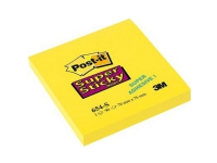 Post-it® Super Sticky Notes, neongul, 76 x 76 mm
