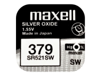 MAXELL knapcelle batteri - 1 stk. - 379 / SR521SW - 1,55V