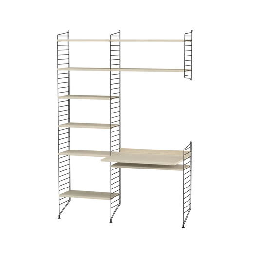 String Stringhylla kontor ask & svart - Kombination G