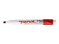 Marker Penol 750 rød 2-5mm skrå spids - (10 stk.)