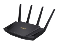 ASUS RT-AX58U - Trådlös router - 4-ports-switch - GigE - 802.11a/b/g/n/ac/ax - Dubbelband