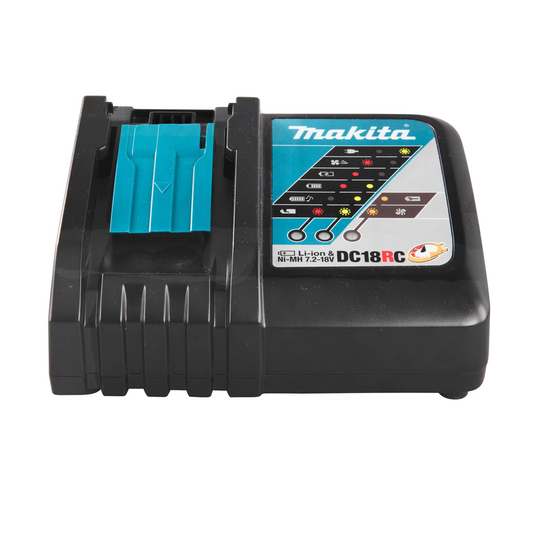Makita DC18RC snabbladdare, LXT-batterier 14,4/18V