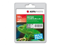 AgfaPhoto Multi pack - 4-pack - svart, gul, cyan, magenta - kompatibel - bläckpatron (alternativ för: Brother LC1280XLVALBPDR) - för Brother MFC-J5910DW, MFC-J6510DW, MFC-J6710DW, MFC-J6910DW