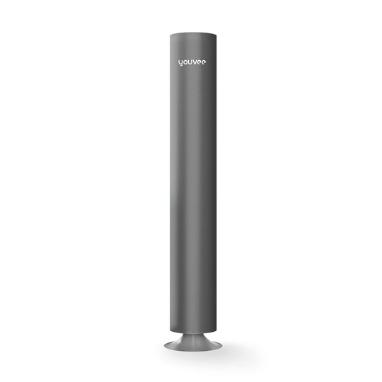 youvee UV-C-luftrenare med CO2-sensor, antracit