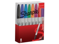 Marker Sharpie, fine, 1,0 mm, etui a 8 farver