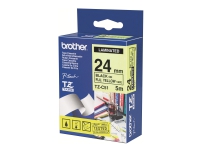 Brother TZC51 - Svart på gult - Rulle ( 2,4 cm x 8 m) bandlaminat - för Brother PT-D600 P-Touch PT-3600, D800, E550, P750, P900, P950 P-Touch Cube Plus PT-P710