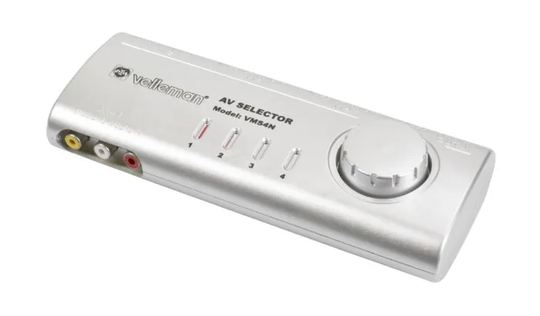 RCA-switch 4-vägs