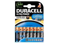 Duracell 8x LR03 AAA, Single-use battery, AAA, Alkalisk, Cylindrisk, 1,5 V, 8 styck