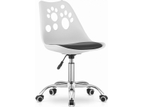 Leobert Print Office Chair White and Black