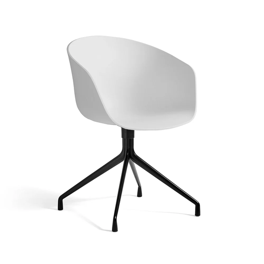 HAY About a Chair 20 kontorsstol grey, svart stativ