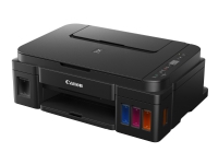 Canon PIXMA G2411 - Multifunktionsskrivare - färg - bläckstråle - påfyllbar - 216 x 297 mm (original) - A4/Legal (media) - upp till 8.8 ipm (bilder per minut) (utskrift) - 100 ark - USB 2.0