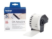 Brother DKN55224 - Papper - svart på vitt - Roll (5,4 cm x 30,5 m) 1 rulle (rullar) tejp - för Brother QL-1050, QL-1060, QL-500, QL-550, QL-560, QL-570, QL-580, QL-650, QL-700, QL-720