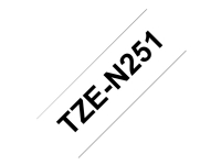 Brother TZe-N251 - Svart på vitt - Rulle ( 2,4 cm x 8 m) 1 kassett(er) ej laminerat band - för Brother PT-D600 P-Touch PT-E800 P-Touch Cube Plus PT-P710 P-Touch Cube Pro PT-P910