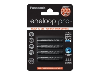 Panasonic Eneloop Pro HR-4UWXB - Batteri 4 x AAA - NiMH - (uppladdningsbara) - 930 mAh