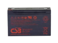 CSB Battery GP 6120 Standby USV GP6120F2 Blybatteri 6 V 12 Ah Blyfleece (B x H x T) 151 x 101 x 50 mm Fladstik 4,8 mm, Fladstik 6,35 mm Vedligeholdelsesfri,