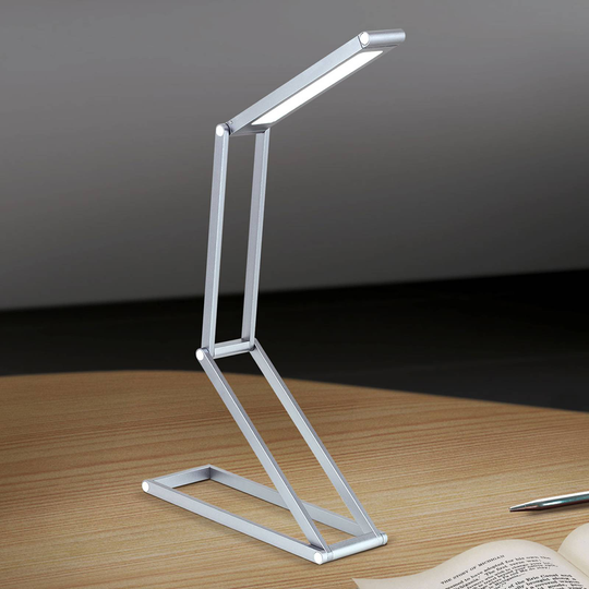 Hopfällbar LED-bordslampa Falto, batteri, antrasit