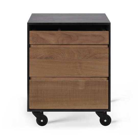 Oscar Drawer Unit Teak 3 Drawers