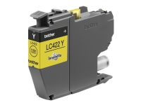 Brother LC422Y - Gul - original - bläckpatron - för Brother MFC-J5340DW, MFC-J5345DW, MFC-J5740DW, MFC-J6540DW, MFC-J6940DW