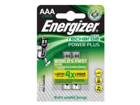 Energizer Power Plus HR03 Genopladeligt AAA-batteri NiMH 700 mAh 1.2 V 2 stk