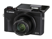 Canon PowerShot G7 X Mark III - Digitalkamera - kompakt - 20.1 MP - 4 K / 30 fps - 4.2x optisk zoom - Wi-Fi, Bluetooth - svart