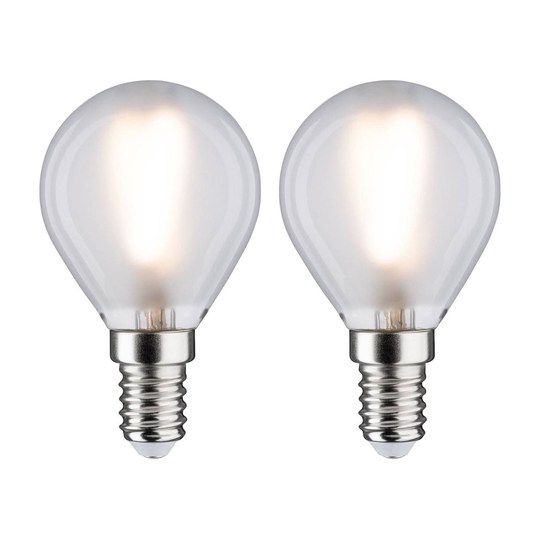 Paulmann LED-droppe E14 3W 2 700 K matt 2-pack