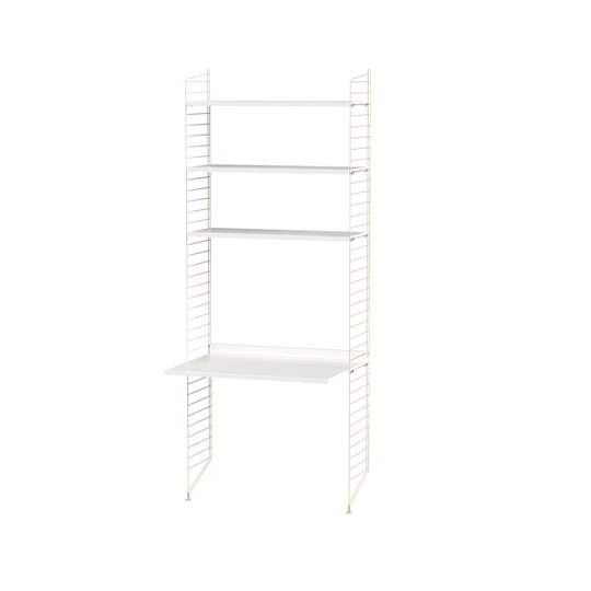 String Stringhylla kontor vit & beige - Kombination A