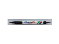Permanent marker artline ek041t twin tip, sort