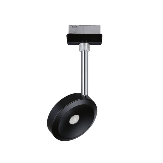 Paulmann URail LED-spotlight Discus svart, dimbar