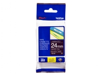 Brother TZE-355 tape (white on black)