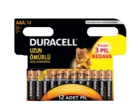 Duracell 5000394203389, Single-use battery, AAA, Alkalisk, Cylindrisk, 1,5 V, 12 styck
