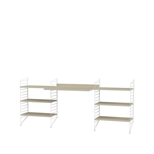 String Stringhylla kontor ask & vit - Kombination D