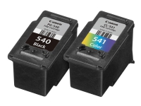 Canon PG-540 / CL-541 Multipack - 2-pack - 8 ml - svart, färg (cyan, magenta, gul) - original - bläckpatron - för PIXMA MG3150, MG3510, MG3550, MG3650, MG4250, MX395, MX475, MX525, MX535, TS5150, TS5151