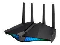 ASUS RT-AX82U - Trådlös router - 4-ports-switch - GigE - 802.11a/b/g/n/ac/ax - Dubbelband