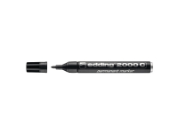 Permanent marker Edding 2000c, rund, sort