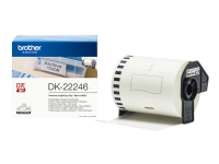 Brother DK-22246 - Papper - svart på vitt - Rulle (10,3 cm x 30,48 m) 1 rulle (rullar) löpande etiketter - för Brother QL-1050, QL-1060N, QL-1100