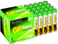 GP Batteries Super Alkaline AAA, Single-use battery, AAA, Alkalisk, Cylindrisk, 1,5 V, 40 styck